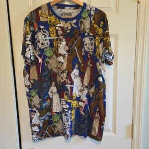 Cakeworthy AOP Star Wars Men's Short Sleeve Tee. XXL